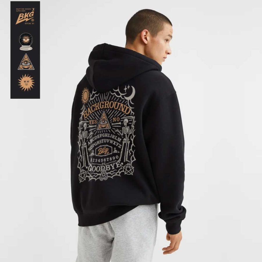 💀 UIJA 🔥 - HOODIE total black