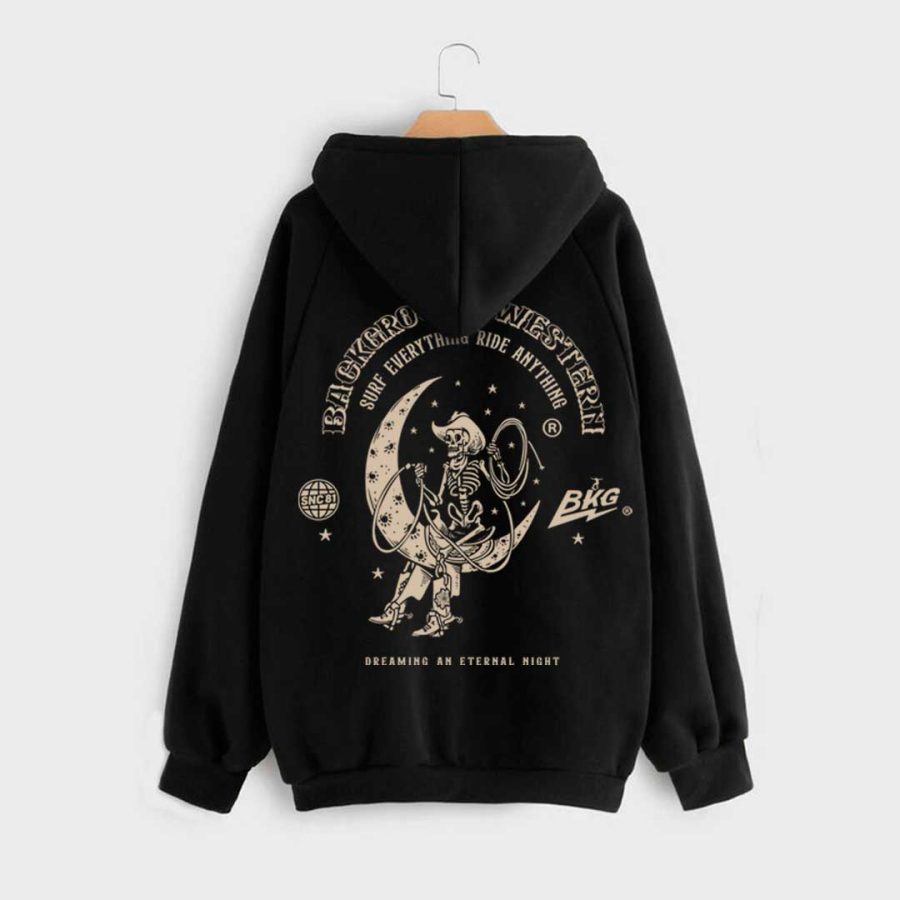 🔥 MOON RIDER  🔥 - HOODIE total black