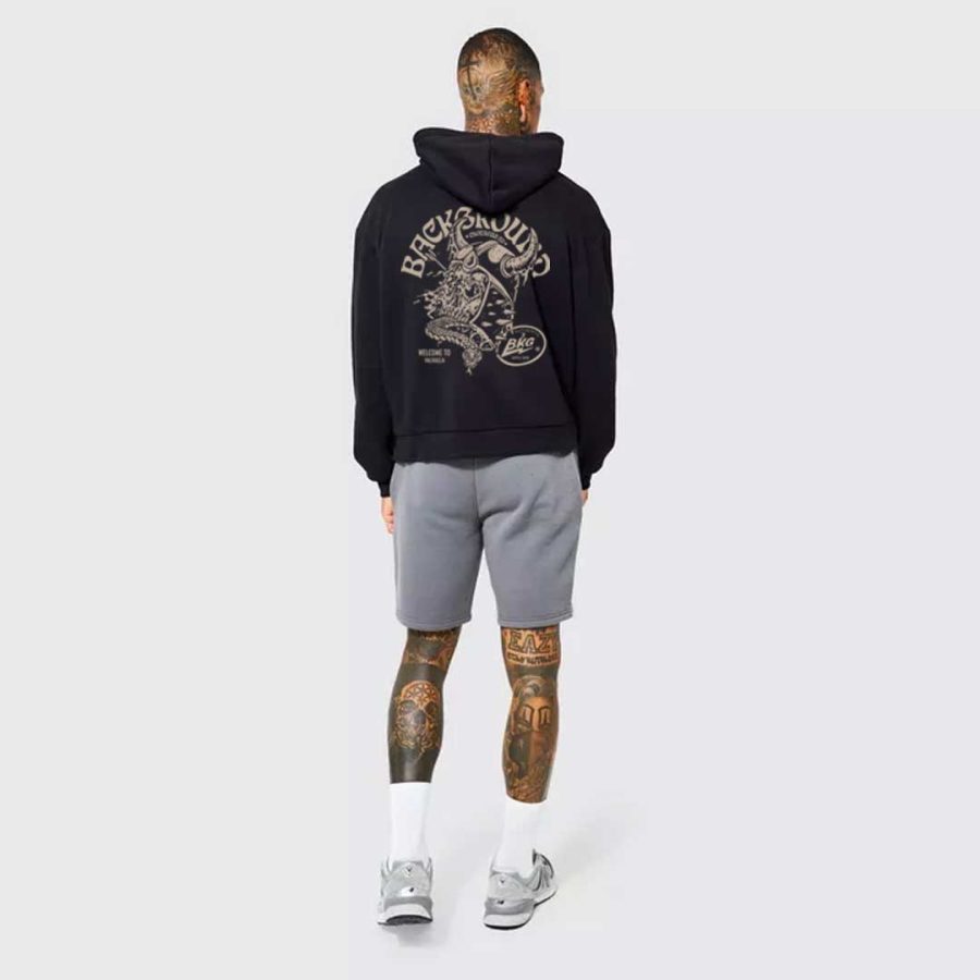 🔥 VALHALLA SKULL  🔥 - HOODIE total black