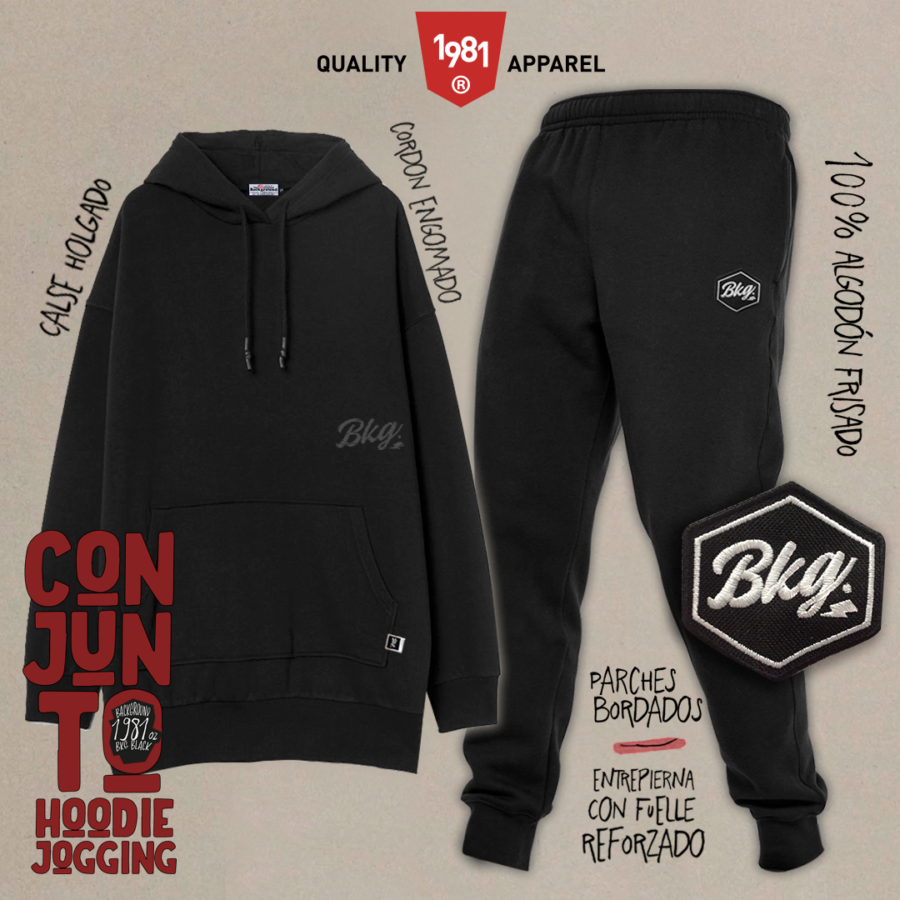 🔥 TOTAL BLACK  🔥 - HOODIE + JOGING