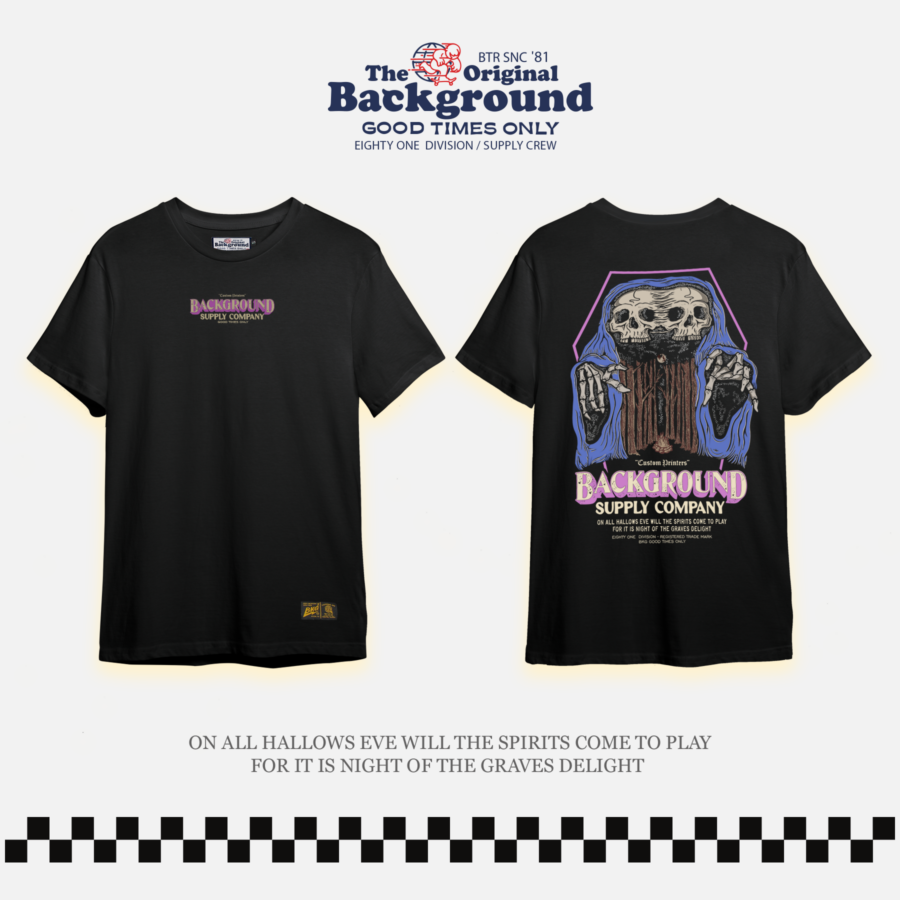 Twin skull Remera