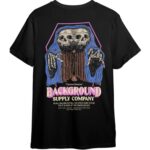 Twin skull Remera