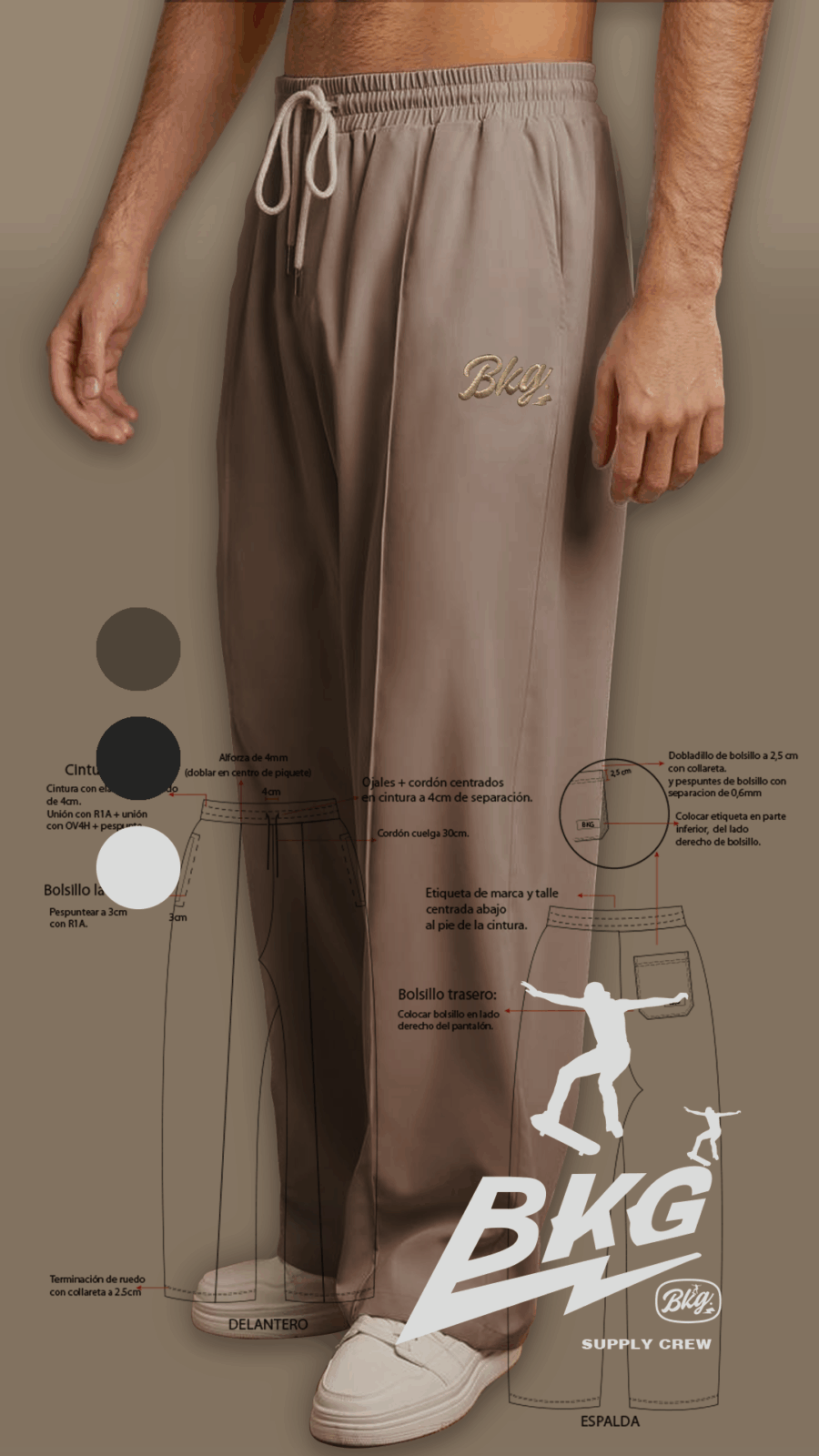 JOGGING BAGGY BROWN B®