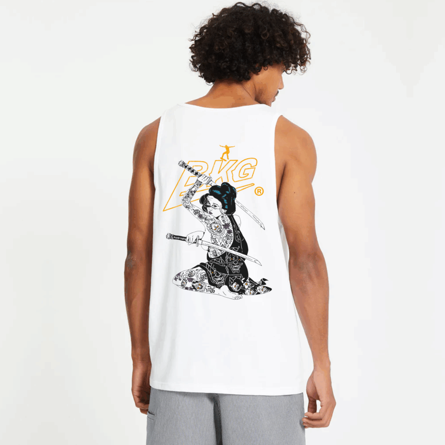 Remera sin mangas Onna Daisho white