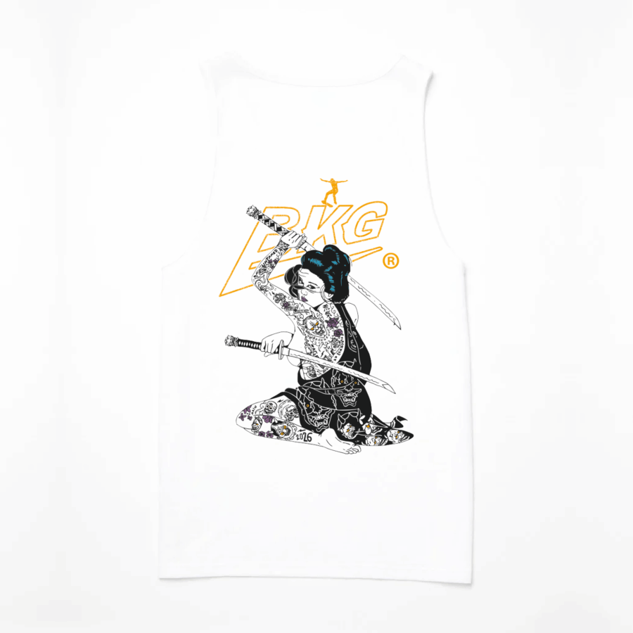 Remera sin mangas Onna Daisho white